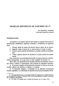 Modelos Históricos de Fascismo (II) - e