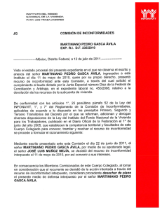 jg comisión de inconformidades martiniano pedro gasca