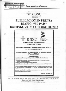PUBLICACION EN PRENSA DIARIO: "EL PAIS" DOMINGO 20 DE