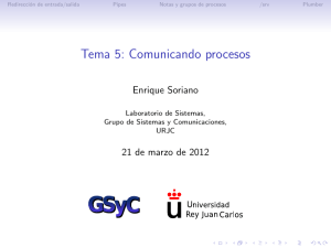 Tema 5: Comunicando procesos