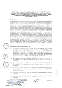 sexta adenda al contrato de concesión para la construcción