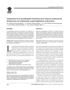 Tratamiento de la encefalopatía mioclónica de la