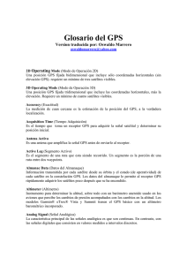 Glosario del GPS
