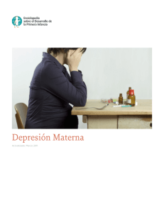 Depresi&oacute;n Materna - Enciclopedia sobre el Desarrollo de la Primera