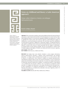 Notes on childhood and theory: a Latin American approach