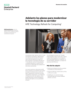 HPE Technology Refresh for Computing