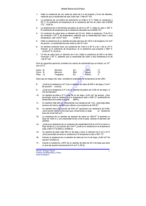 Resistencia eléctrica - Ejercicios de física y matemática