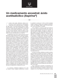 Un medicamento ancestral: ácido acetilsalicílico (Aspirina®)