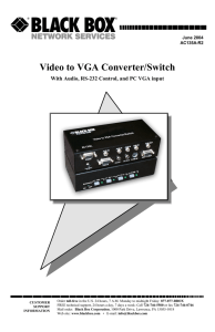 Video to VGA Converter/Switch