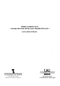 Módulo Didáctico Instrumentos Musicales Tradicionales