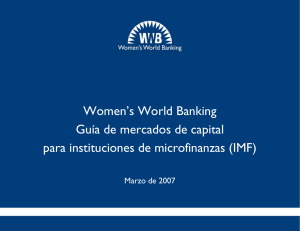 Women`s World Banking Guía de mercados de capital para