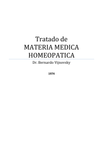 Tratado de MATERIA MEDICA HOMEOPATICA