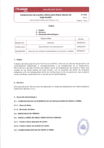 Instalaciones de puesta a tierra para líneas aéreas de