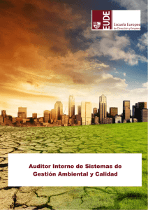 Título: Auditor interno de sistemas de gestión ambiental y calidad