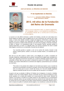 2013, mil años de la Fundación del Reino de Granada