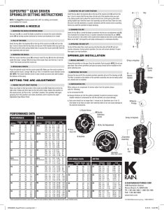 superpro ™ gear driven sprinkler setting instructions - K-Rain