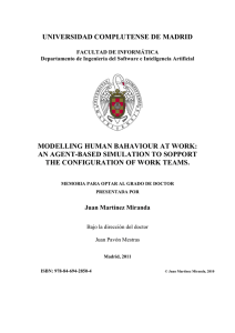 universidad complutense de madrid modelling human bahaviour at
