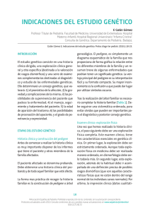 Indicaciones del estudio genético - Asociación Española de Pediatría