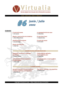 6 Junio / Julio 2002 - Virtualia - Escuela de la Orientación Lacaniana