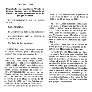 LEY No. 13834 Disponiendo que constituyen “Fondo de