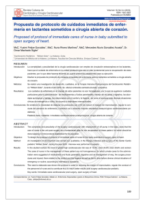 Propuesta de protocolo de cuidados inmediatos de