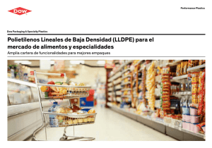 Polietilenos Lineales de Baja Densidad (LLDPE) para el mercado