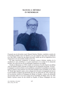 Manuel S. Méndez. In memoriam - Revistas Científicas Complutenses