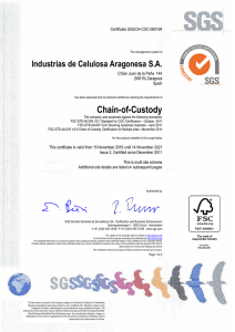Certificate Number TT-COC-003968