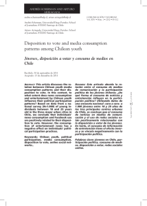 Disposition to vote and media consumption patterns among Chilean