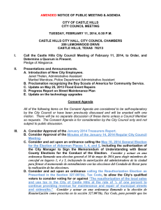 February 11, 2014 City Council Agenda Packet