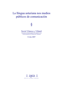 La llingua asturiana nos medios públicos de comunicación