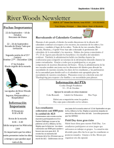 River Woods Newsletter - River Woods Elementary School