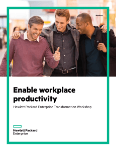 Enable workplace productivity with Hewlett Packard Enterprise