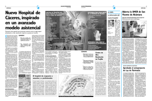 Nuevo Hospital de Cáceres, inspirado en un avanzado modelo
