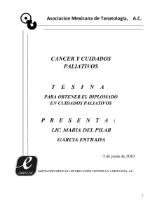 13. Cáncer y Cuidados Paliativos.