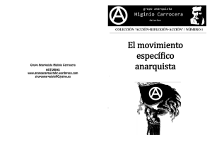 El movimiento específico anarquista