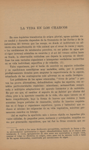 LA VIDA EN LOS CHARCOS