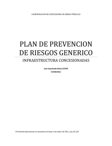 PLAN DE PREVENCION DE RIESGOS GENERICO