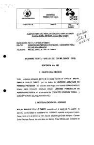 Page 1 SENTENCA JUSTICA PENAL BUGA PRIMERA NSTANCIA