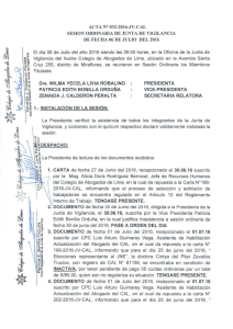 ACTA N°032-2016-JV-CAL - Colegio de Abogados de Lima