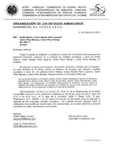 INTER - AMERICAN COMMISSION ON HUMAN RIGHTS COMISION