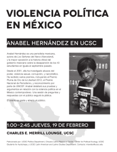 VIOLENCia PolÍtica EN MÉXICO - Chicano Latino Research Center
