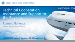 Technical Cooperation Assistance and Support to the Regions