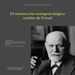 El manuscrito metapsicológico inédito de Freud