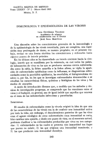 inmunologia y epidemiológia de las virosis