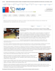 Masiva participación de agricultores con asesoría técnica de INDAP