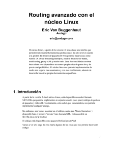 Routing avanzado con el núcleo Linux