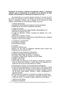 informe de los servicios técnicos - Ayuntamiento de Cabezón de la Sal