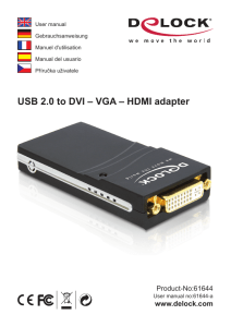 USB 2.0 to DVI – VGA – HDMI adapter
