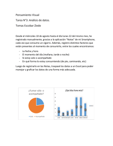 Pensamiento Visual Tarea N°3: Análisis de datos. Tomas Escobar